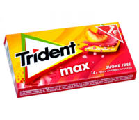 Жевательная резинка TRIDENT Max со вкусом арбуза и персика 23гр (12)