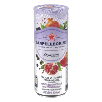 Напиток San Pellegrino Momenti гранат и ч.смородина 0,33л*24 ж/б