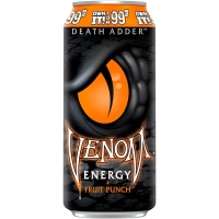 Энергетический напиток VENOM Death Adder Fruit Punch, ж/б 0,473 л. (США)