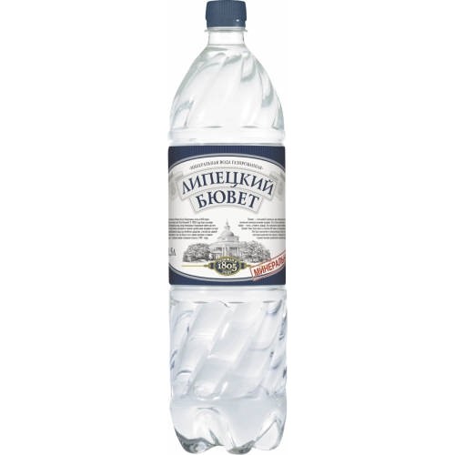 Вода Липецкий Бювет 1,5л*6 газ пэт