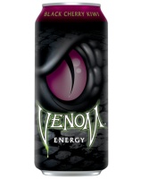 Энергетический напиток VENOM Black Cherry Kiwi, ж/б 0,473 л. (США)