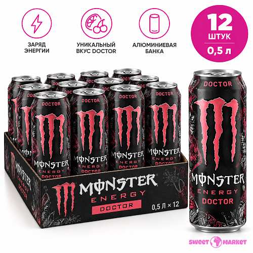 Энергетический напиток Monster Doctor 0,5л*12 ж/б