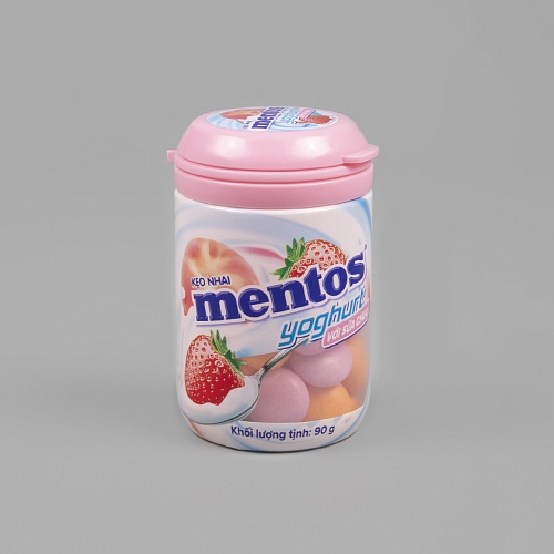 Ментос Конфеты Йогурт (Персик, Клубника) 90гр (6)*8
