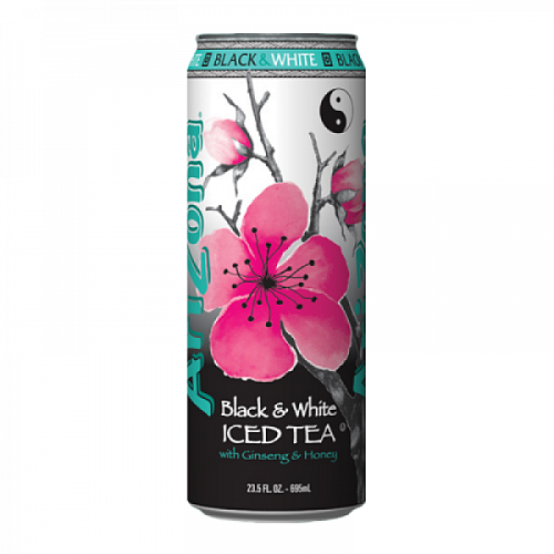Чай Arizona Black and White Iced Tea 0,68л*24 ж/б