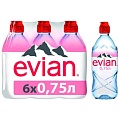 Вода Evian 0,75л*6 спорт