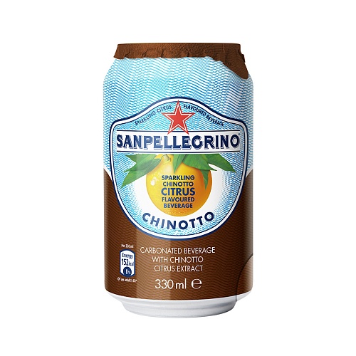 Напиток San Pellegrino померанец 0,33л*24 ж/б 