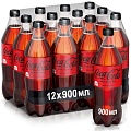 Напиток Coca-Cola Zero 1л*9 пэт (Грузия)