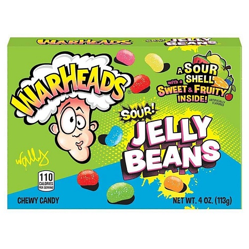Вархедс Джелли Бинс (Warheads Sour Jelly Beans) 113гр (12) 