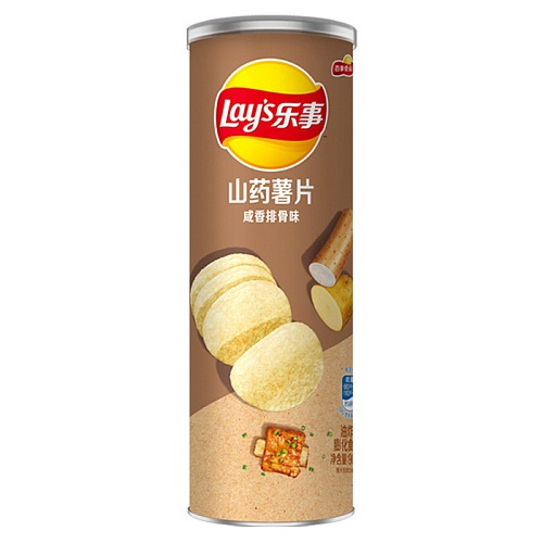 ЛЕЙС (LAYS) 90г Чипсы со вкусом ЯМСА и СОЛЕНЫХ СВИНЫХ РЕБРЫШЕК (24)