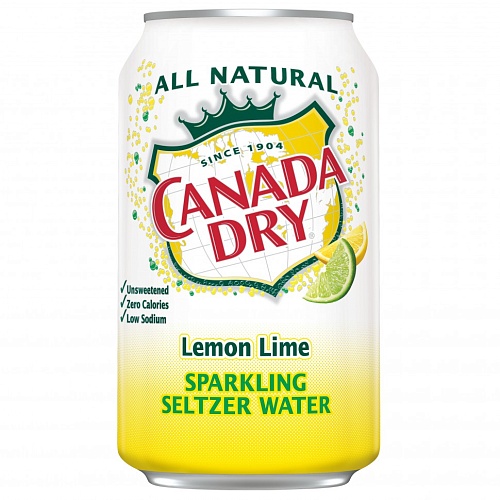 Напиток CANADA DRY LEMON LIME (лимон лайм) 0.355 л*8 ж/б (США) 